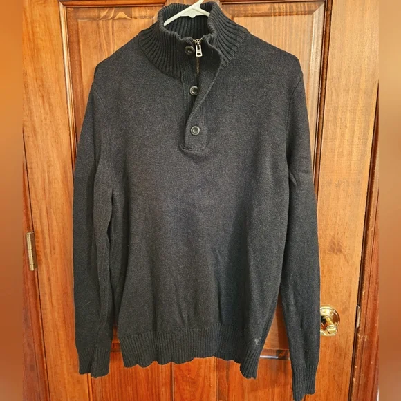 American Eagle Outfitters Forest Green 1/4 Zip Sweater - Picture 1 of 4